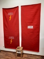 Шторки (ширмы) для ограждения панелей РЗА 1000х2500 на тканевой основе "Защита в работе"